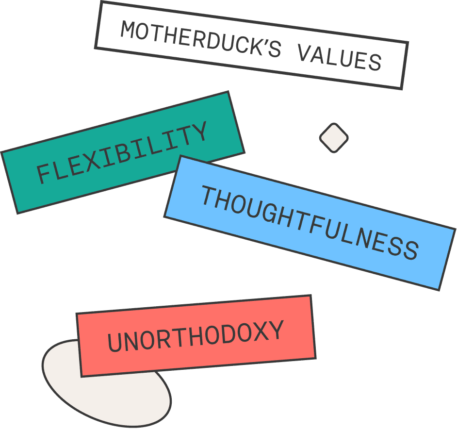 MotherDuck values illus