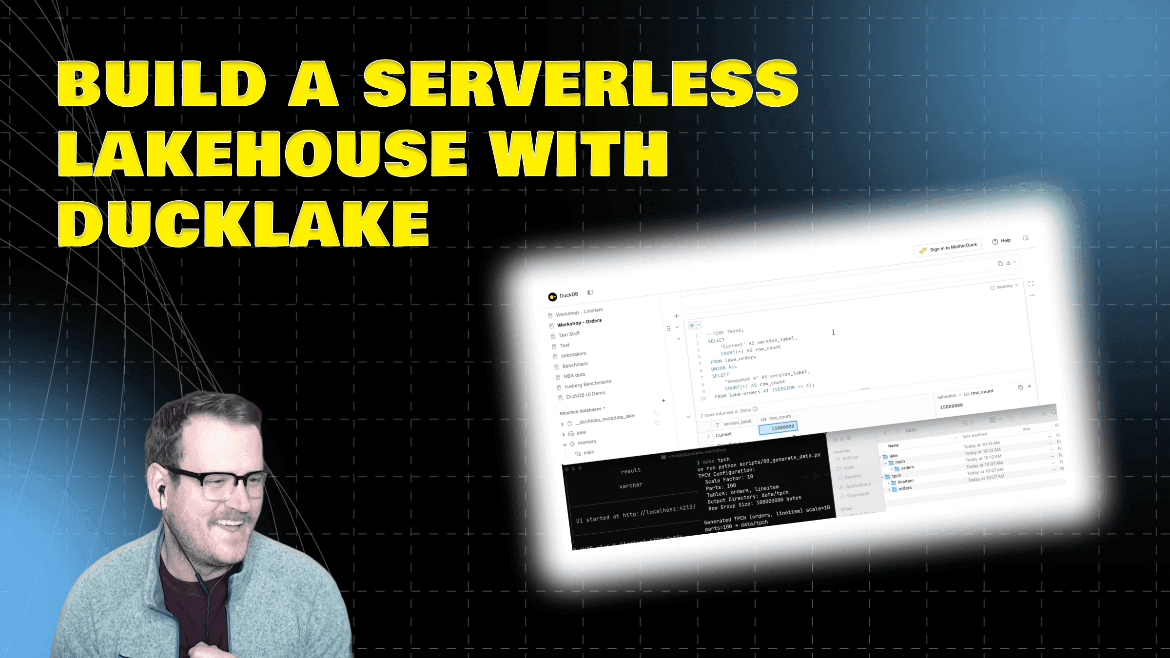 "Building a Serverless Lakehouse with DuckLake" video thumbnail
