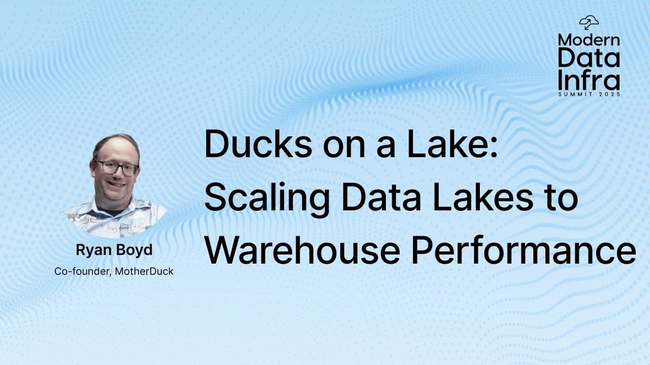 " Ducks on a Lake: Scaling Data Lakes to Warehouse Performance" video thumbnail
